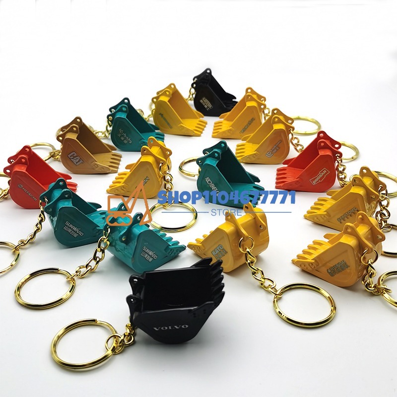 Heavy Equipment Key Ring - Z łańcuszkiem na klucze do koparki