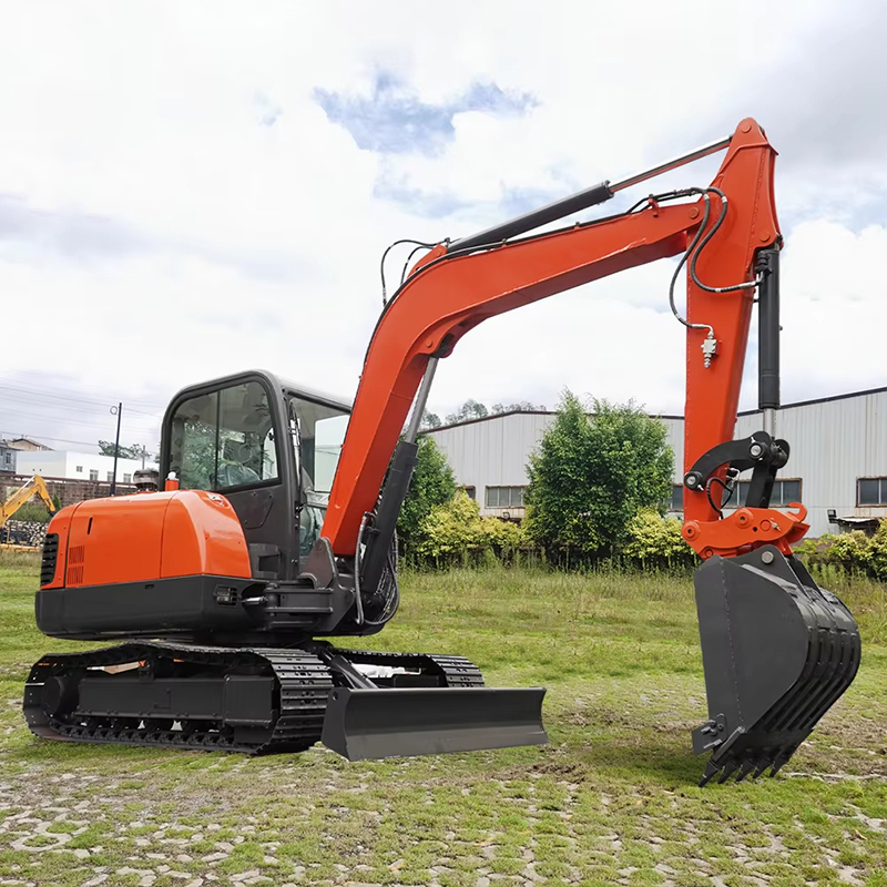 Heavy Equipment In Construction - Przemysłowa hydrauliczna koparka, wzmocniony łapacz do